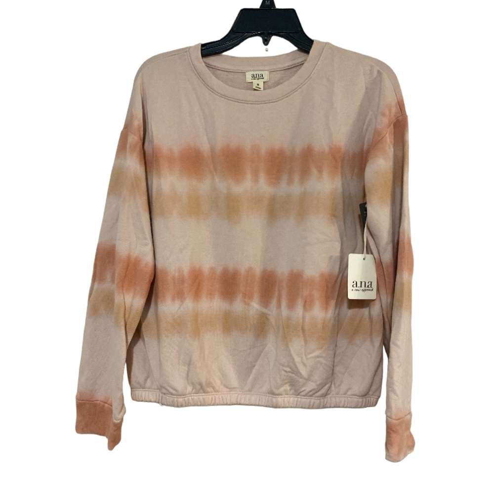 a.n.a. Women's Tie-Dye Crew Neck Sweater - Pink and Orange